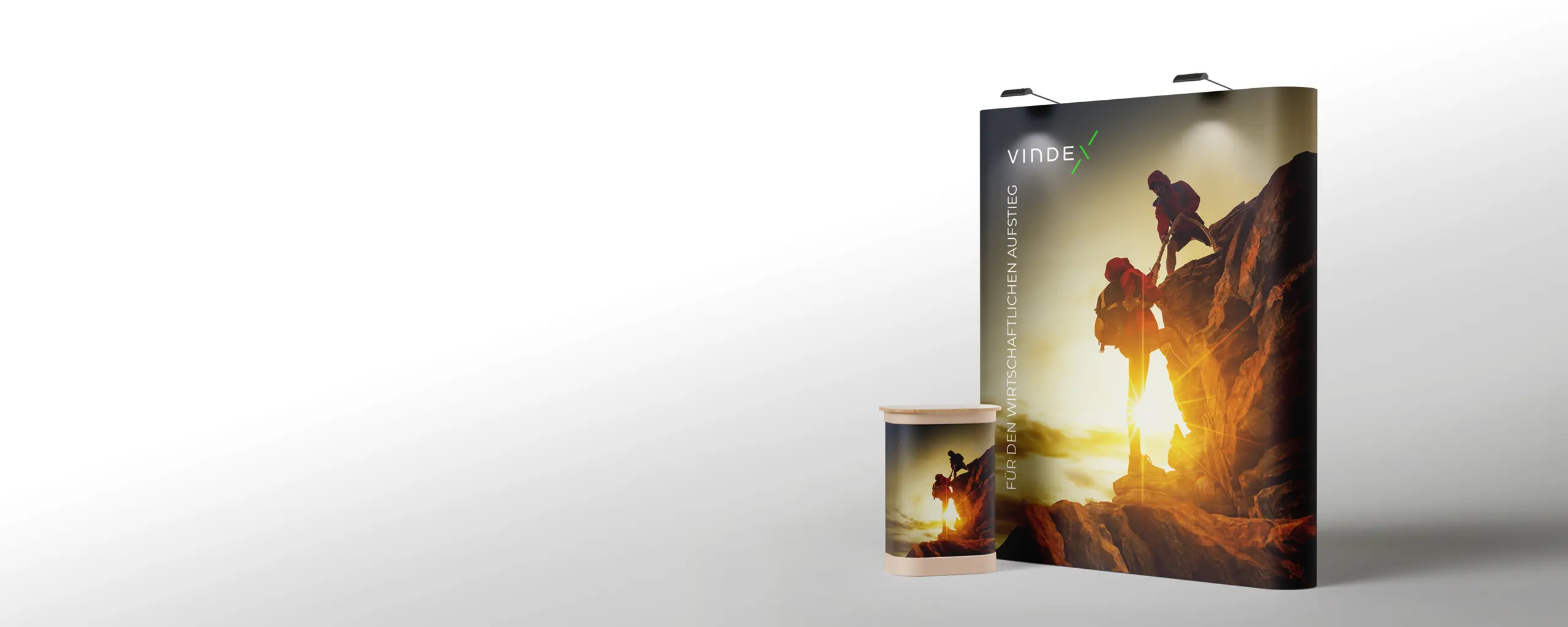 Werbetechnik, Wandinstallationen: PopUp-Wall für Buchhalter, Hero Abb.: Werner Design - Werbetechnik, Interior und Wandinstallationen - PopUp-Wall für Buchhalter, Hero-Bild