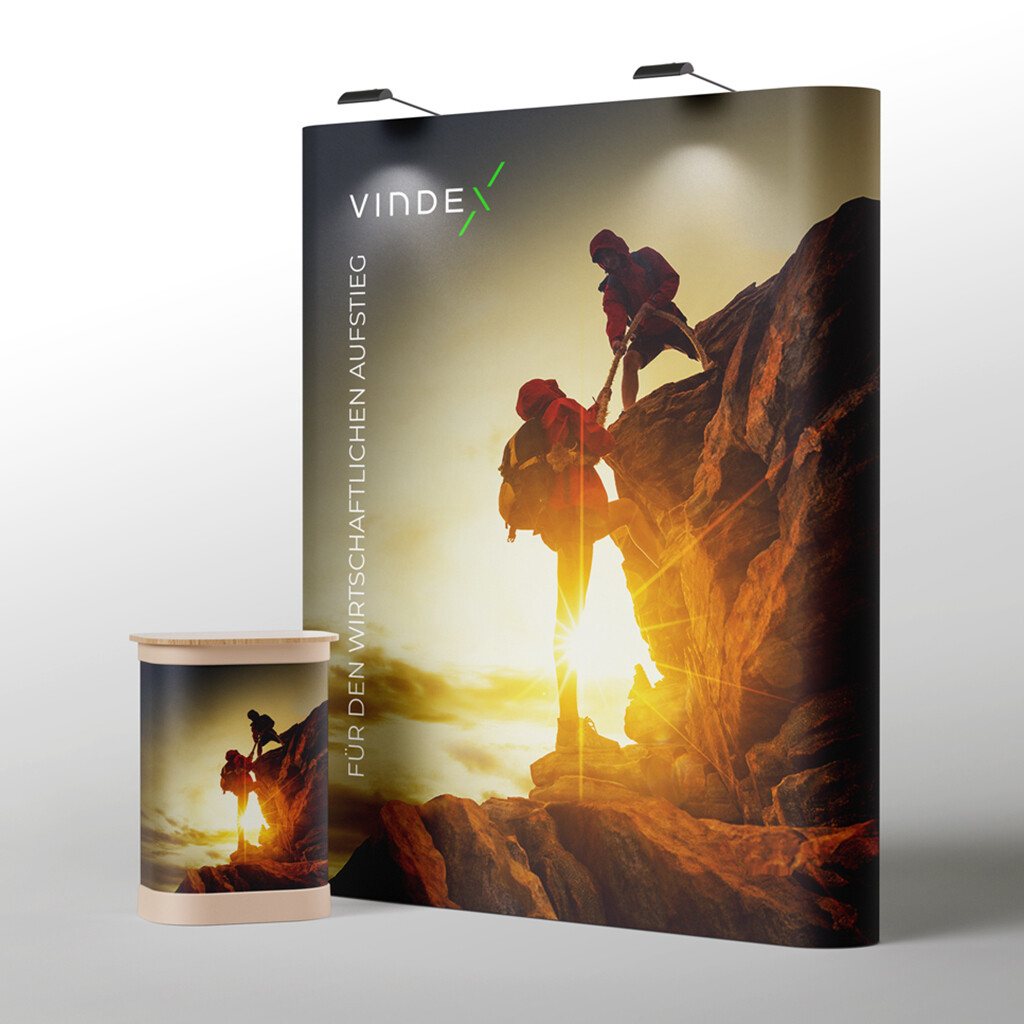 Abb.: Werner Design - Werbetechnik, Interior und Wandinstallationen - PopUp-Wall für Buchhalter, Thumbnail Bild