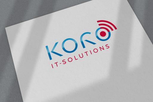Logoerstellung, Logo, farbig auf Papier; KORO IT-Solutions, Wien/Nö