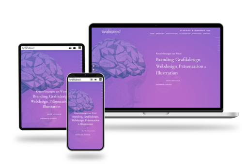 Webdesign - Website Braindeed Homepage