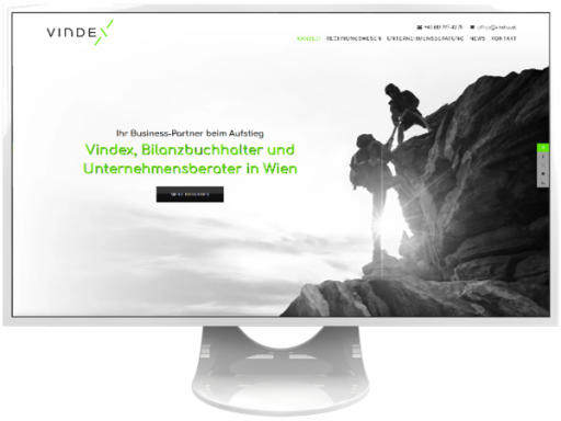 Webentwicklung, Website, Vindex Gmbh, Wien